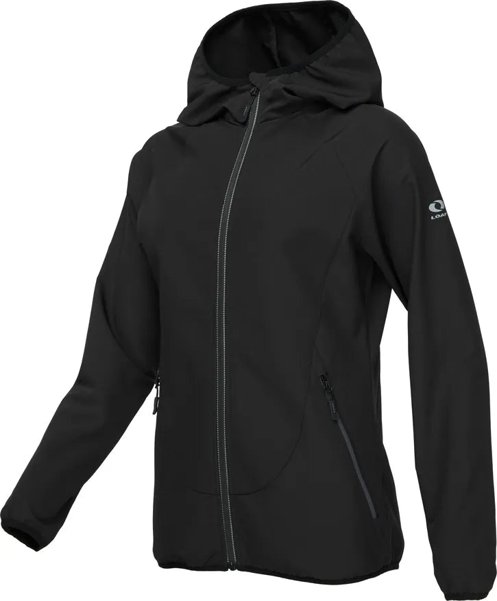 Chaqueta de softshell de moup femenino ursa blk, xs