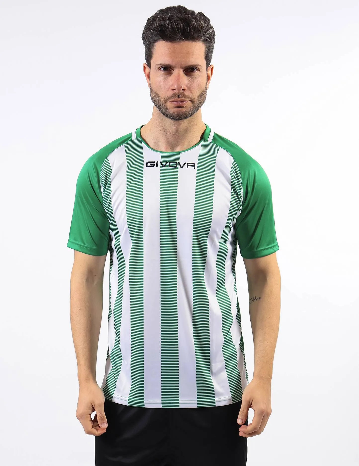 T-shirt sportivo Givova Rugby Green-White M