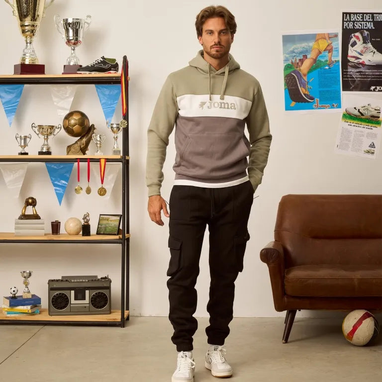 Pánské tepláky Joma University Long Pants Black Black L