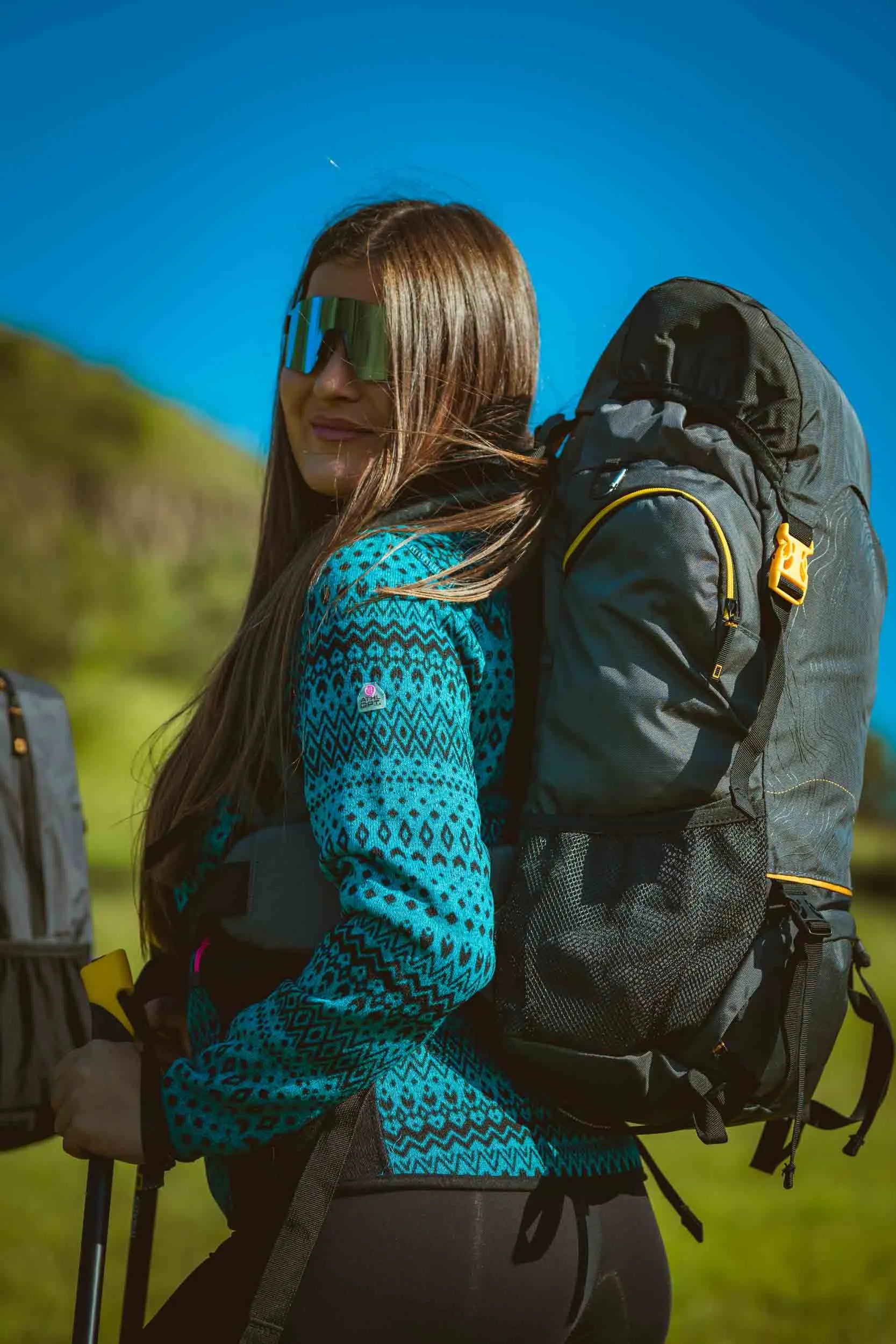 Pulover Turquoise Lady Leticia - Sport și confortabil