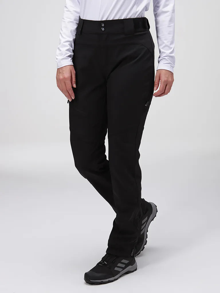 Kvinnors softshellbyxor loap lupjana svart, s