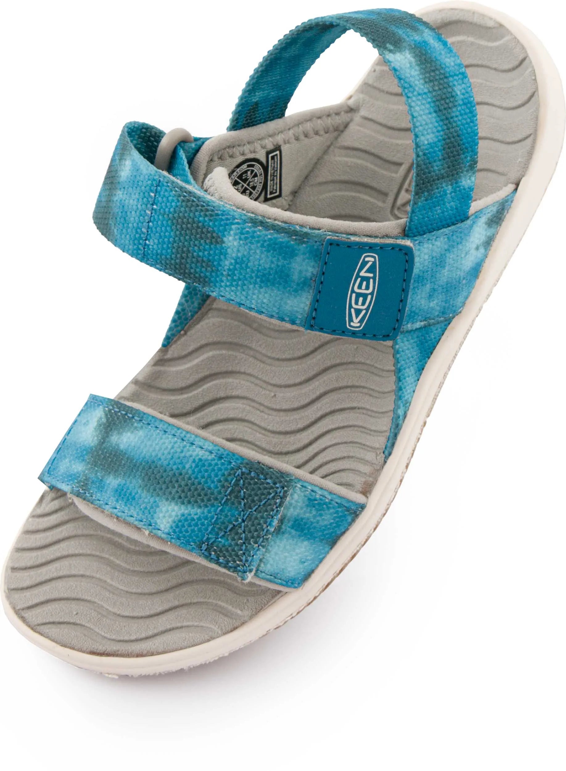 Keen jr elle backstrap sea mosse-fjord blue kids sandals 24