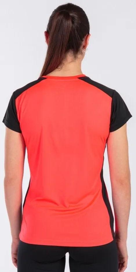 Mesdames T -Shirt Joma Record II Fluor Coral 2xl - Sport et respirant