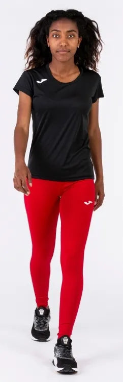 Ladies T -Shirt Joma Record II Black L - sportowy i oddychający