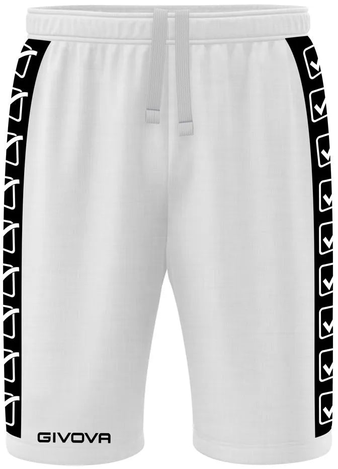 Sports shorts givova terry band white white s