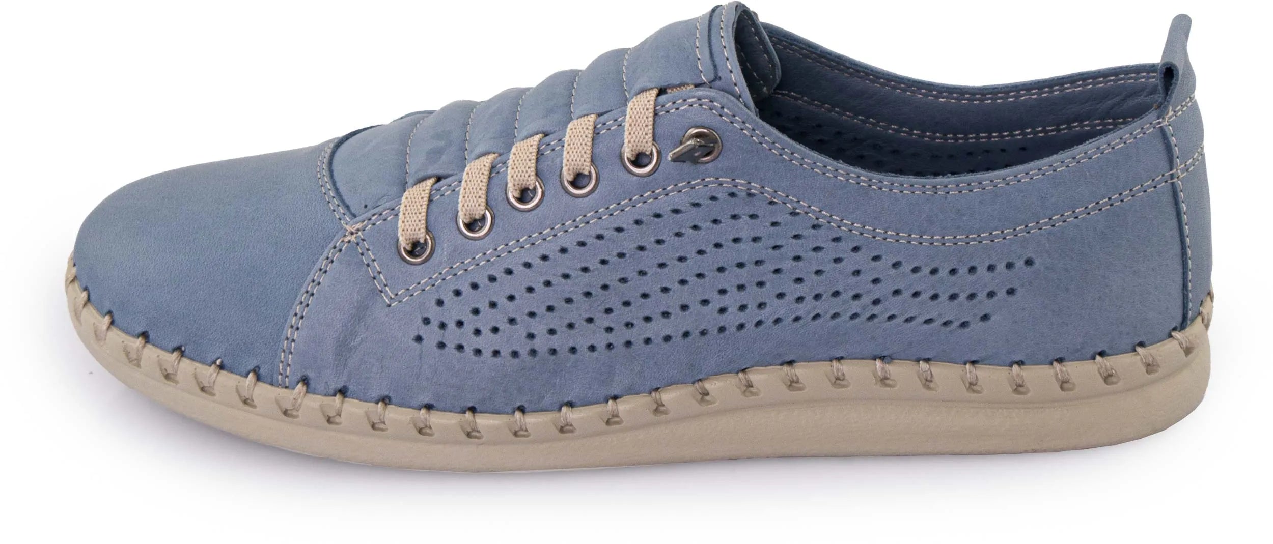 Women's leather shoes nell perform denim blue 38