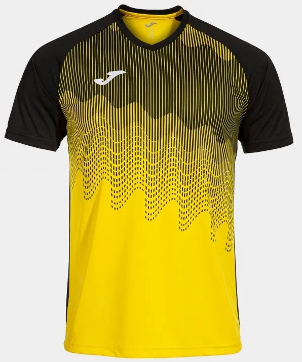 Tricou pentru bărbați Joma Tiger VI Geel-Zwart L-Sporty & Breathable