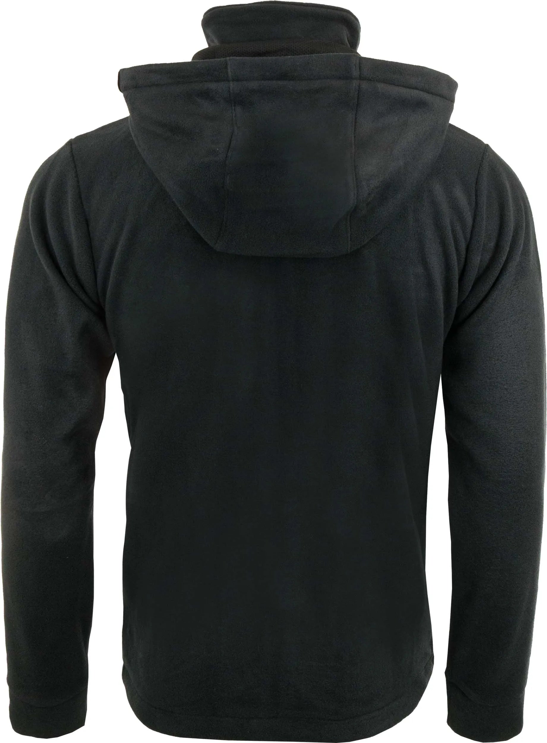 Nordblanc Heren Fleece Hoodie träffade Rits Zwart S