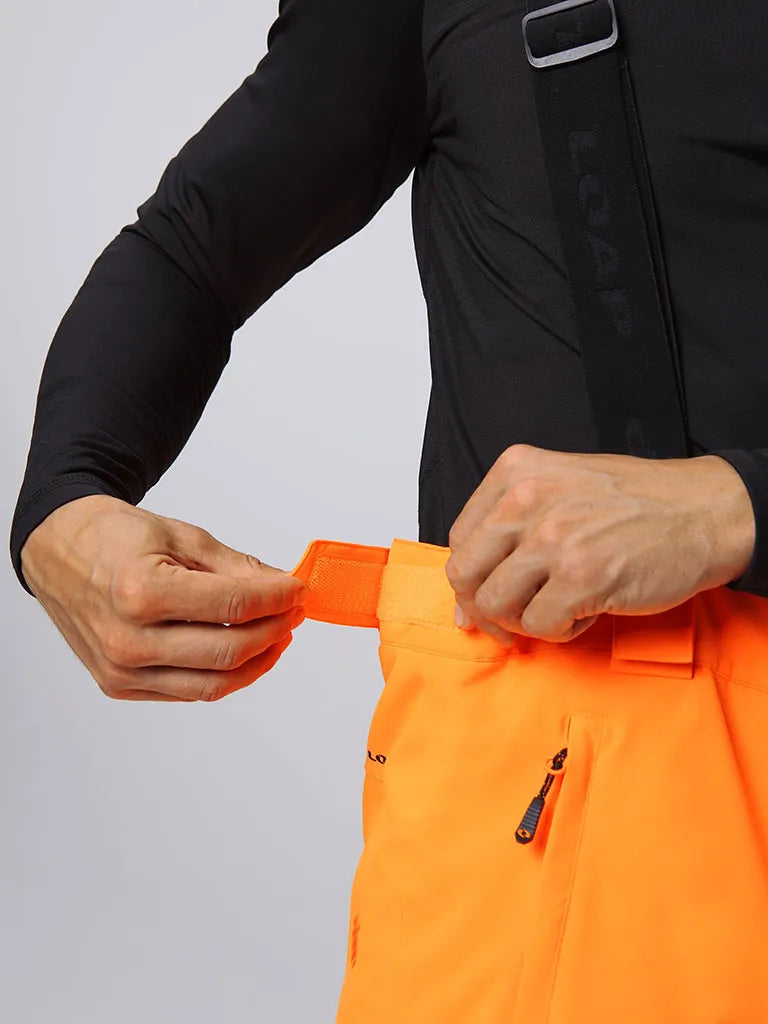 Pantaloni da sci maschile impermeabili Loap Laed Oranje l