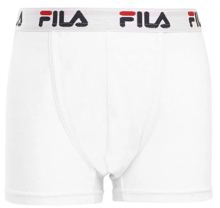 Fila Boys Boxers White 128-134 - Elastický a pohodlný
