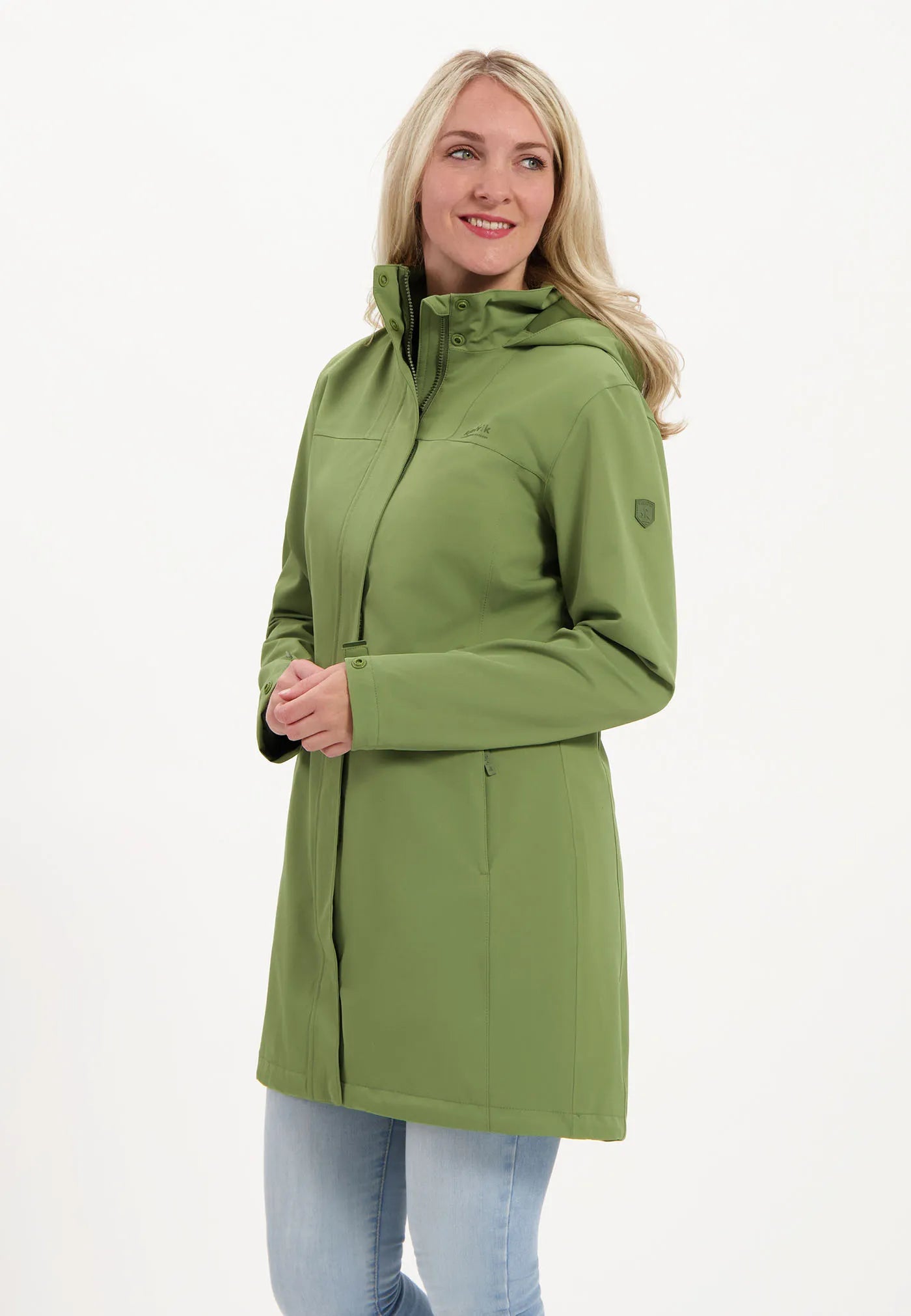 Women's softshell coat kjelvik nova green xl