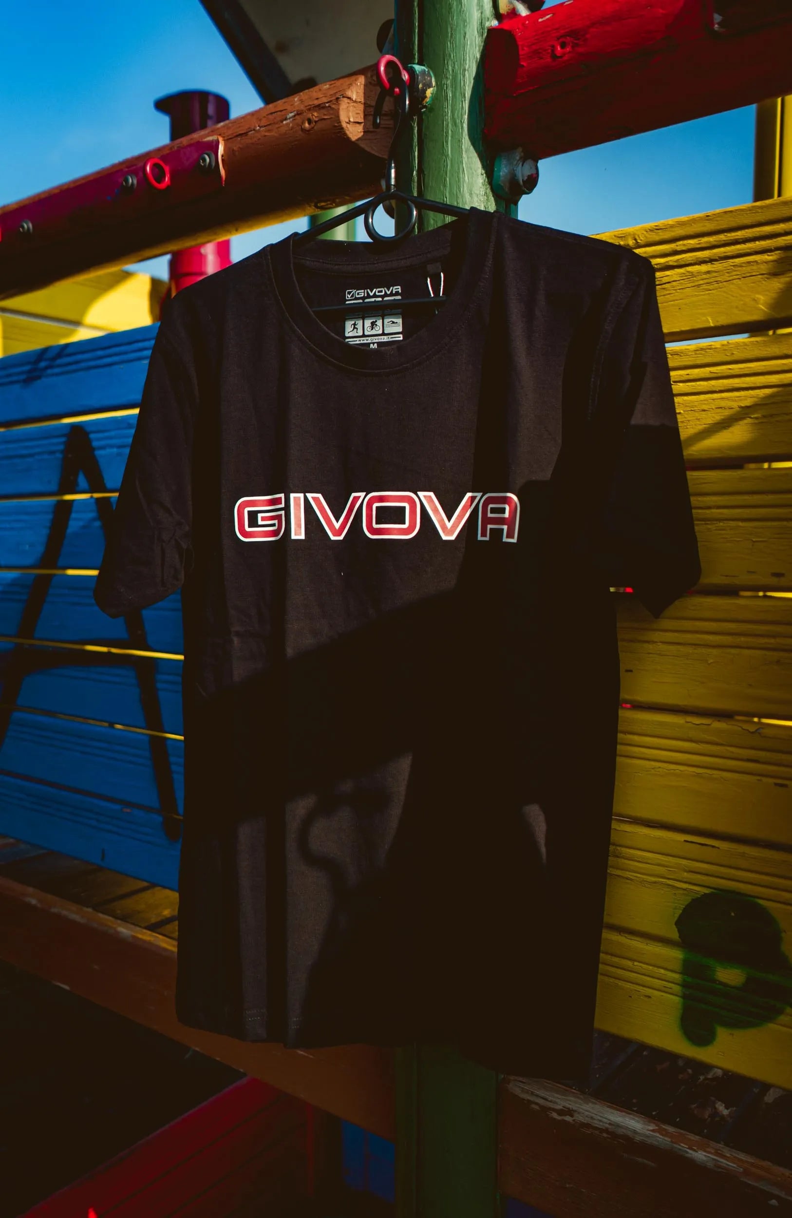 Bavlněné tričko Givova Spot Black XL