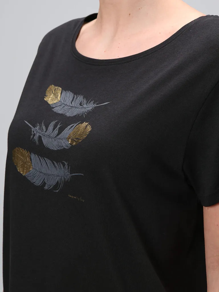 Ladies T -Shirt Loap Asika Black M - traspirante e comodo