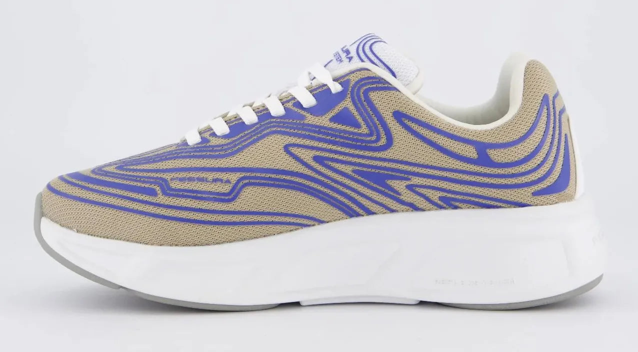 Bróga Unisex Fessura WMNS Runflex 01 Canbhás Talamh/Dúigh Bán/Deatach Grey 44