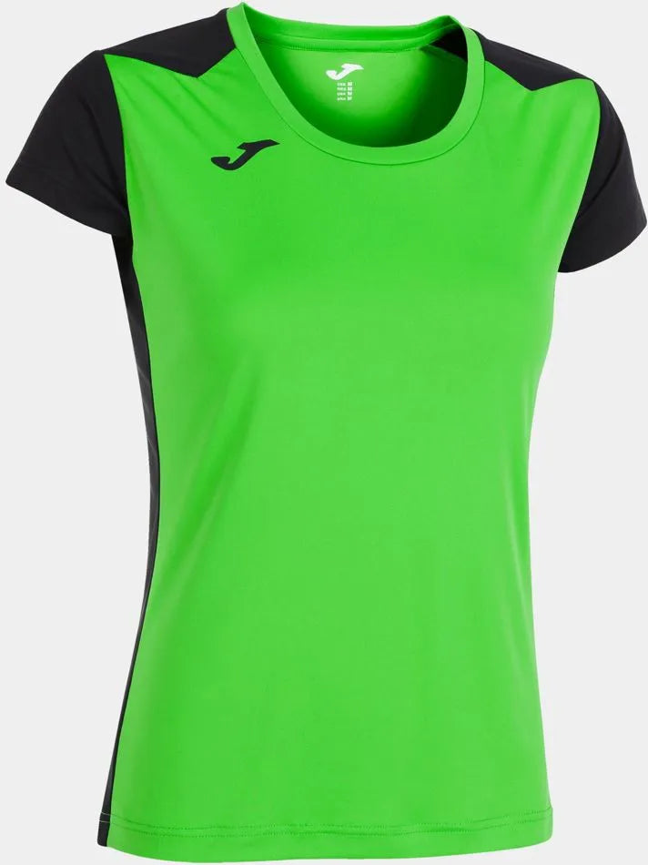 Fluor Green Ladies T -Shirt Joma Record II - Tamanho L