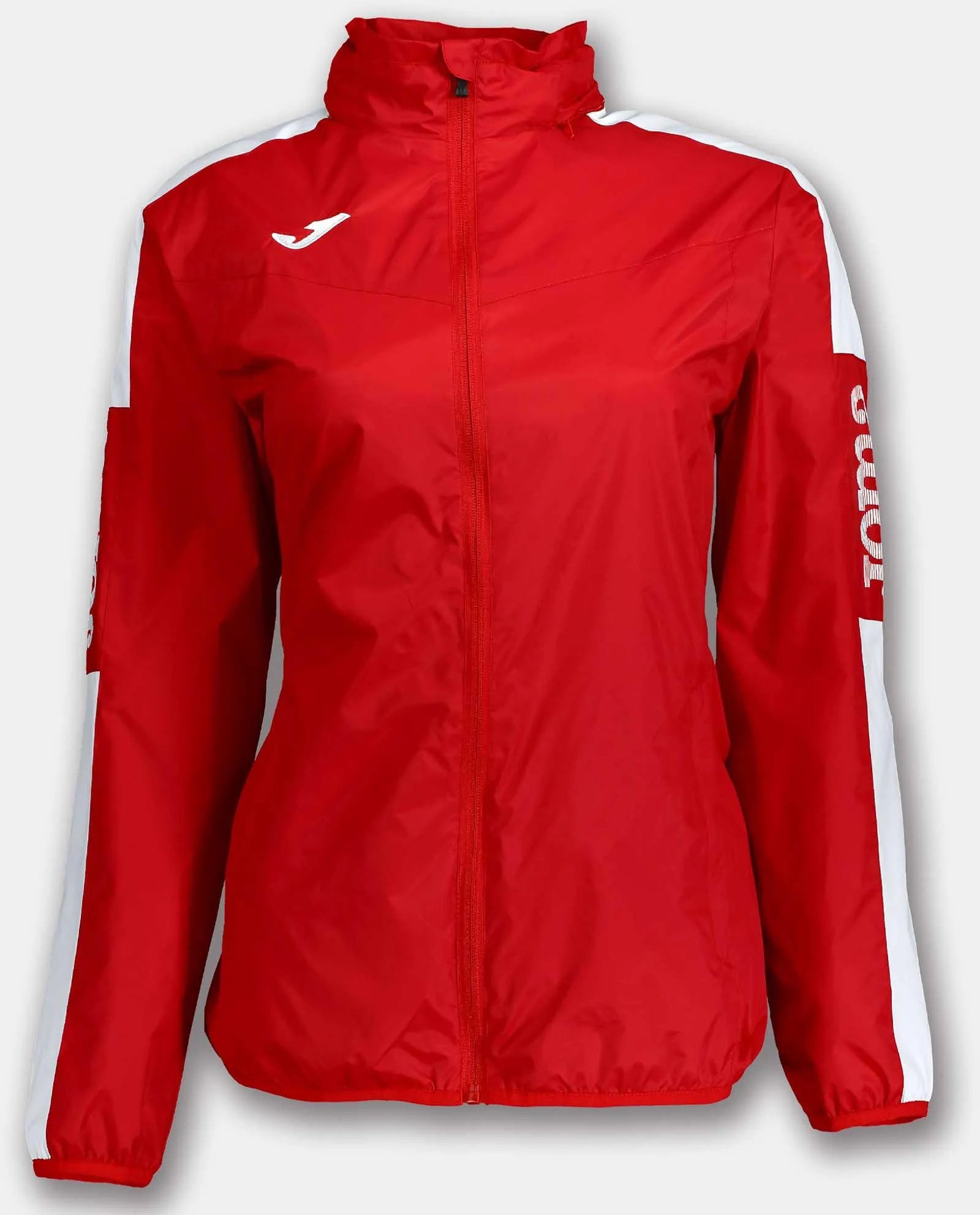 Chaqueta femenina Joma Rainjacket Championschip IV Red-White Red 2xs
