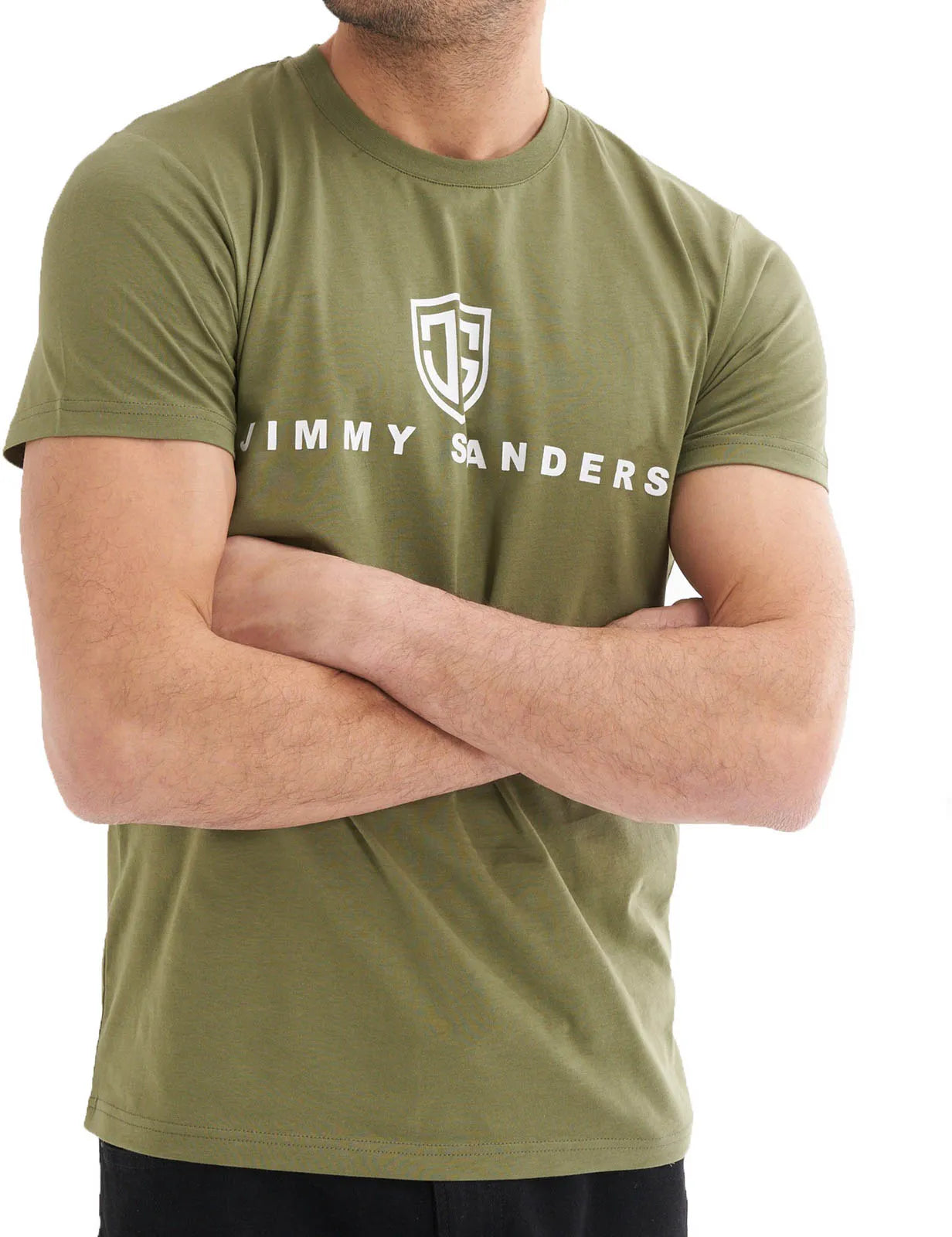 Jimmy Sanders Khaki t -shirt Men m - Casual & Comform