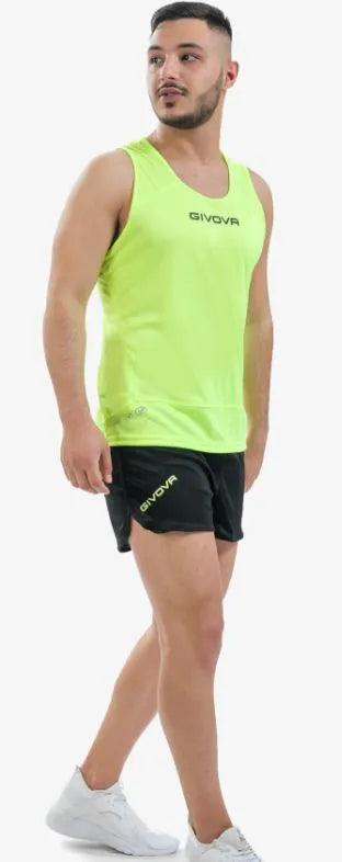 Běh sada Givova Kit New York Fluo Yellow-Black XS