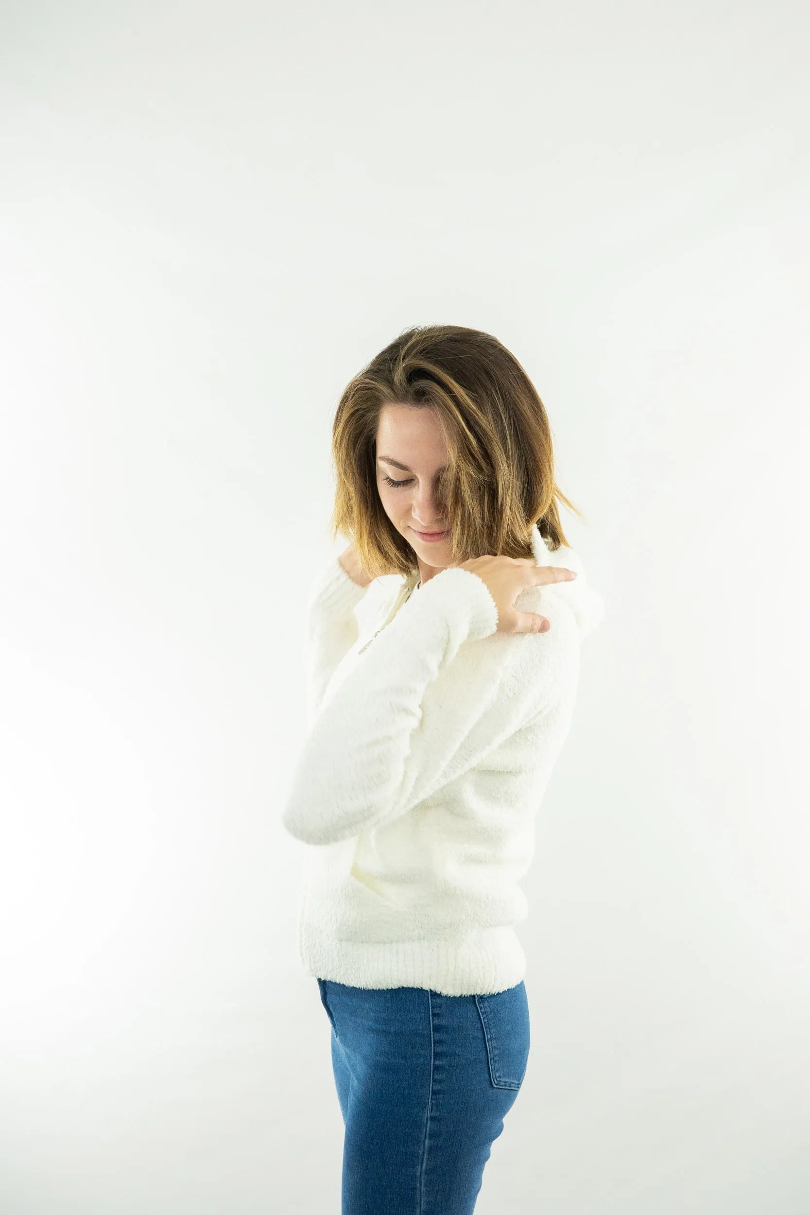 Dámská mikina The People Rep. Anastasia White XL-XXL