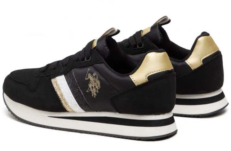 Ladies Sneakers US Polo Assn. Schwarze Größe 36