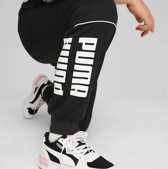 Children's tracksuit puma power colorblock pant jr black 128