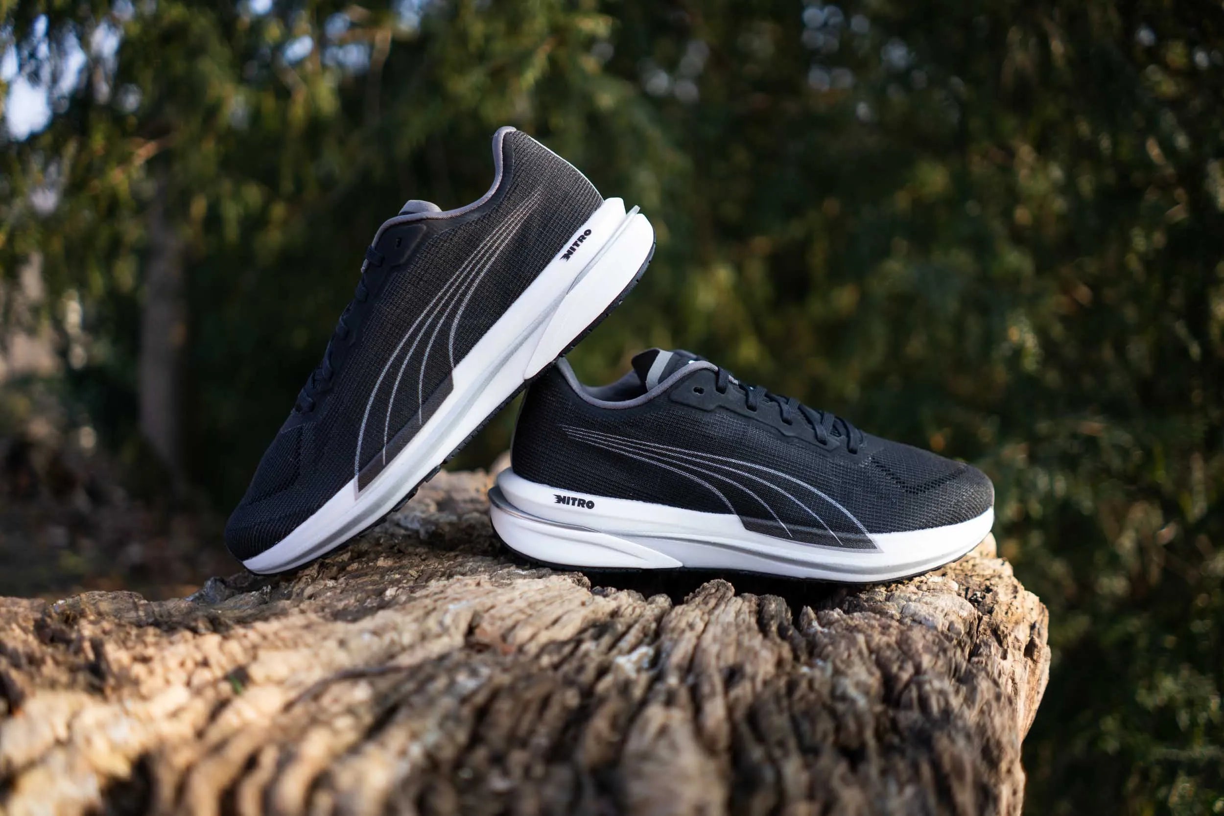 Puma Snelheid Nitro WTR Dames Schoen Zwart/Wit/Roze 38.5