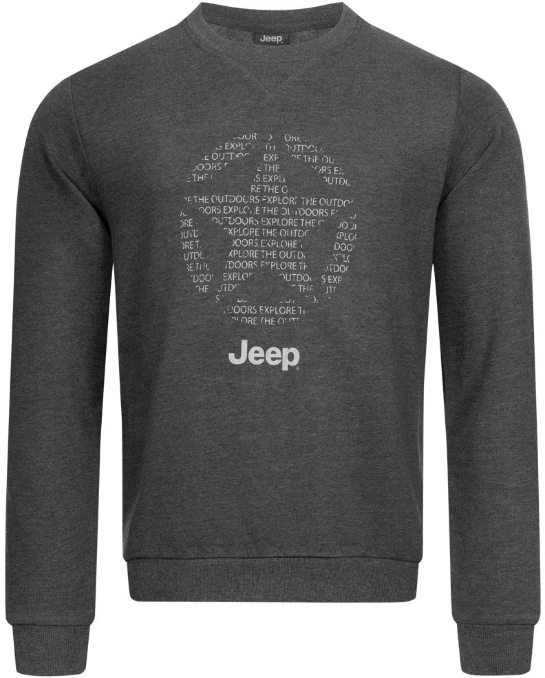 Jeep Men Round Neck Sweatshirt stjärna alla, s
