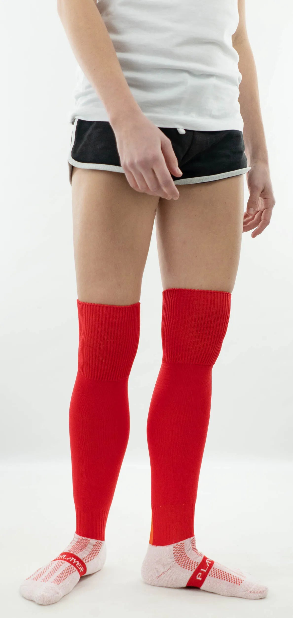 Stocaí Glúine PlayerLayer Daoine Fásta Dearg 35-38