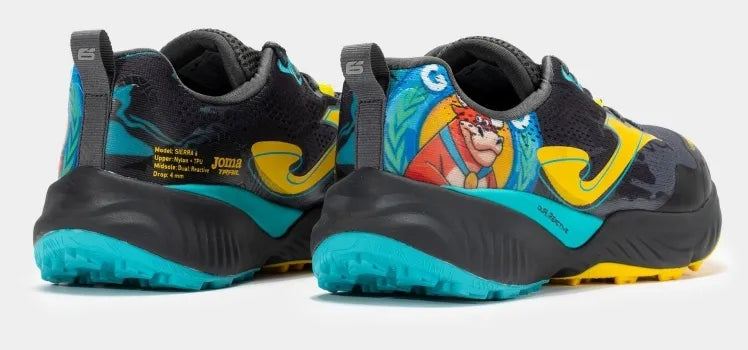 Scarpe da corsa per trail joma sierra uomini 2471 grigio nero 46