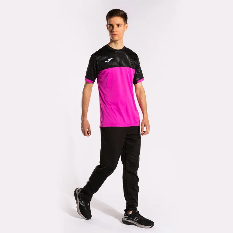 Sportovní tričko Joma Montreal Fluor Pink-Black Pink L