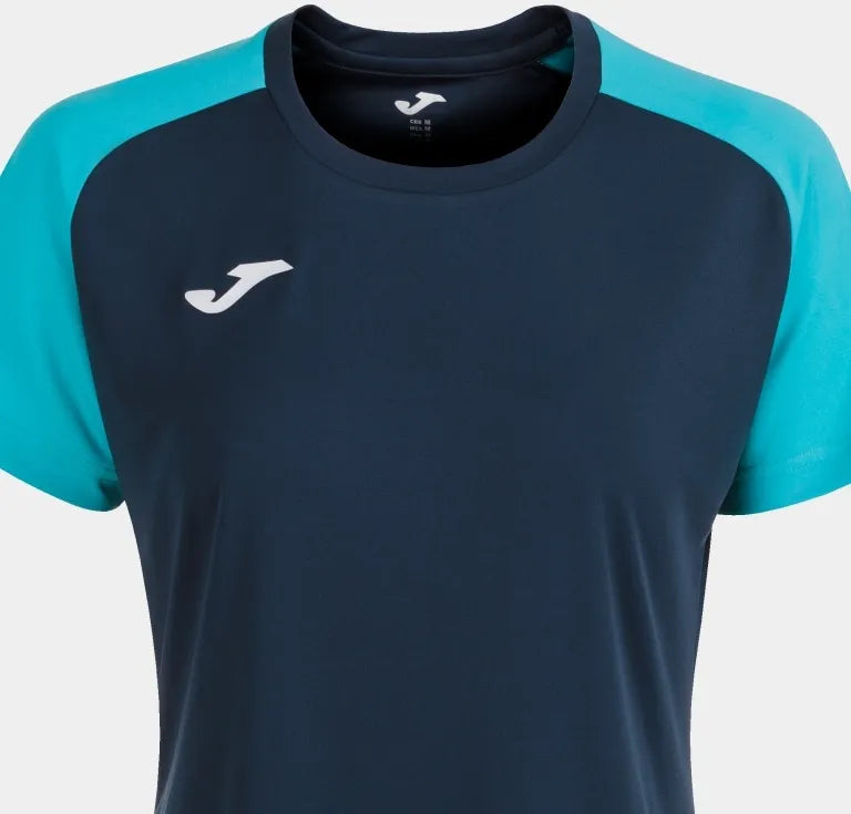 Ladies T-Shirt Joma Academy IV Navy-Fluor Turq L.