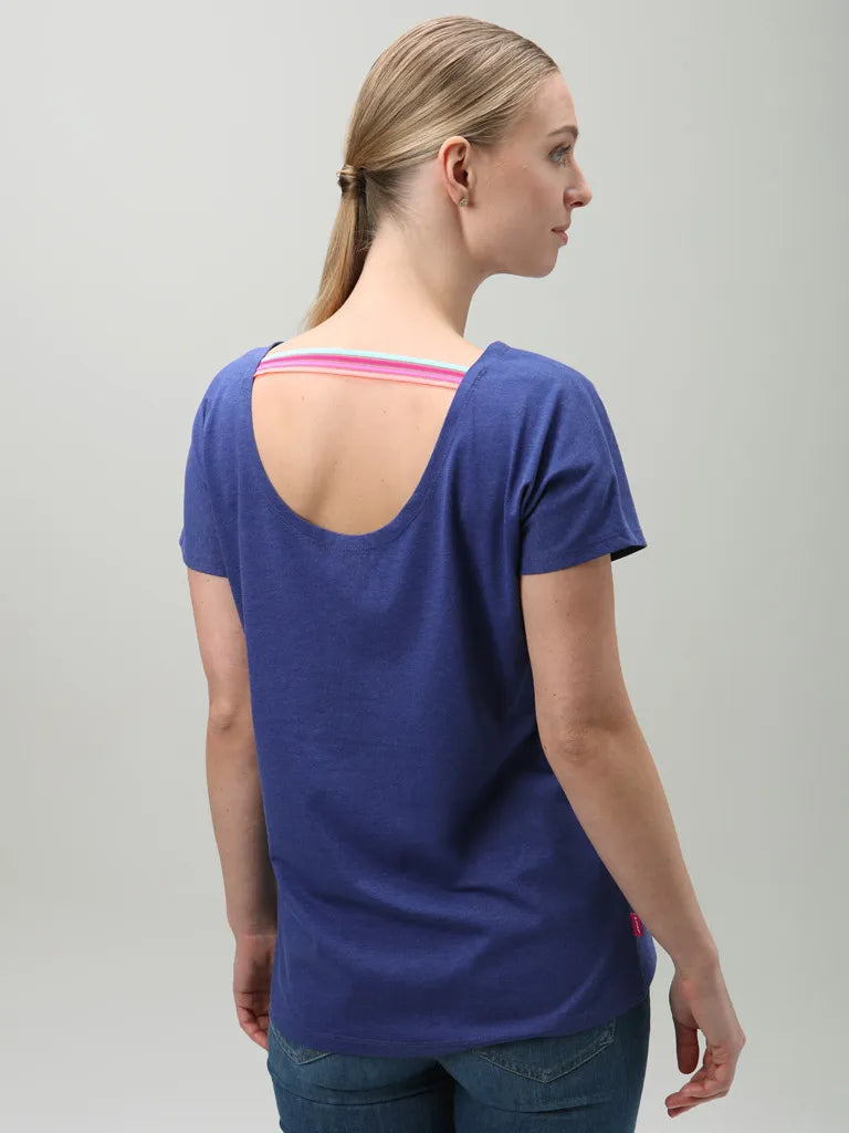 Dames T-Shirt Loap Aumara blauw blauw xs