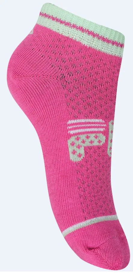 Fila Socks 3-Pack Jr Girl Quarter Lipstick Mix 35-38