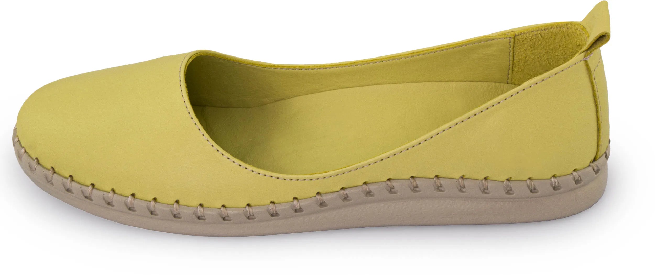 Women's leather ballerinas nell sunny lime green 38