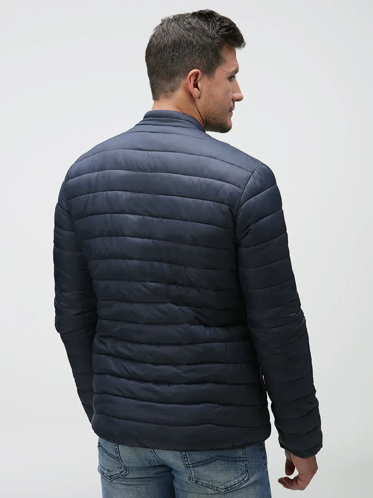 Black Blue Men's Jacket Irpur - Eau - Réplument et chaleureux