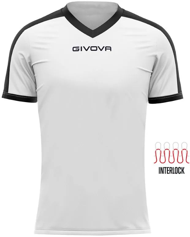 Športové tričko Givova Revolution čiernobiely 3xl