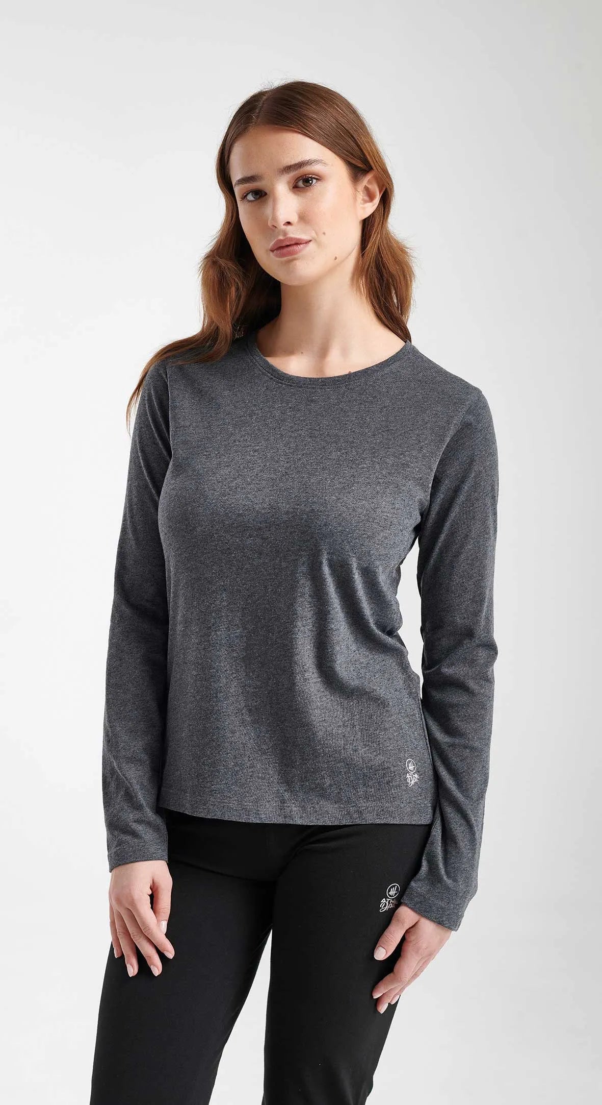 Női póló athl. DPT Curry faszén, S