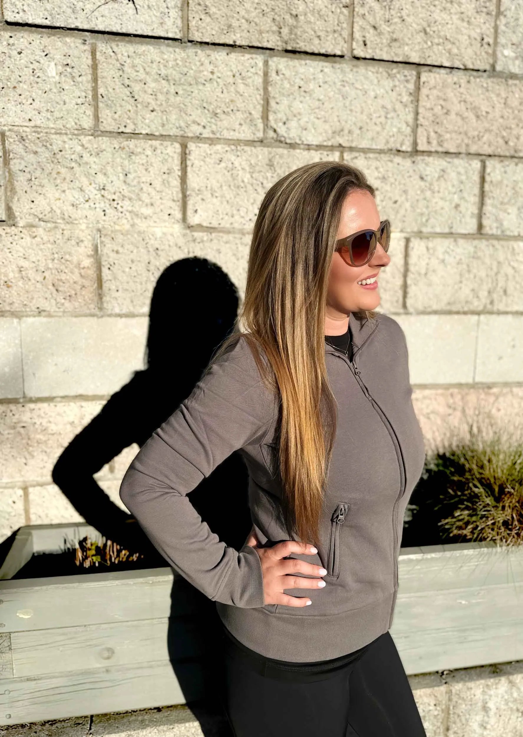 Dámska bunda mikiny 3xl - stojan - golier a pohodlie