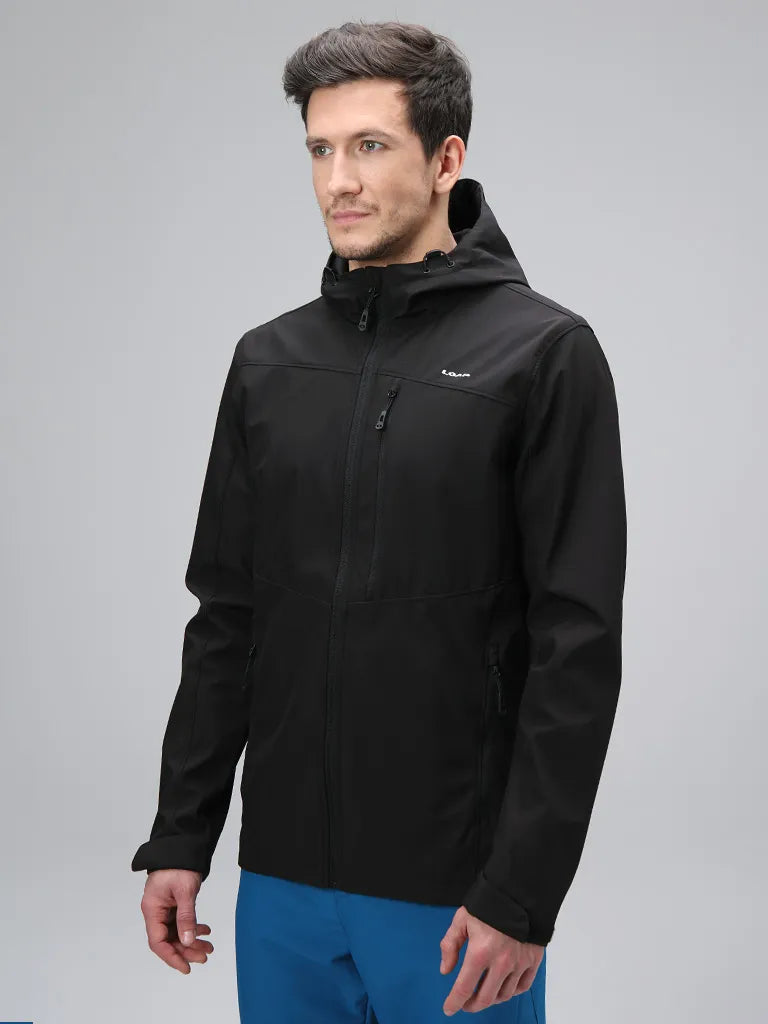 Pánska softshell bunda bochník Ladan blk m - vetrupro a priedušné