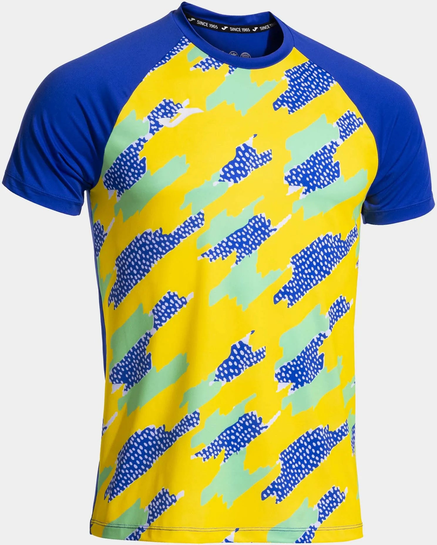 T-shirt sportowy Joma R-Trail Royal-Geelblauw S.