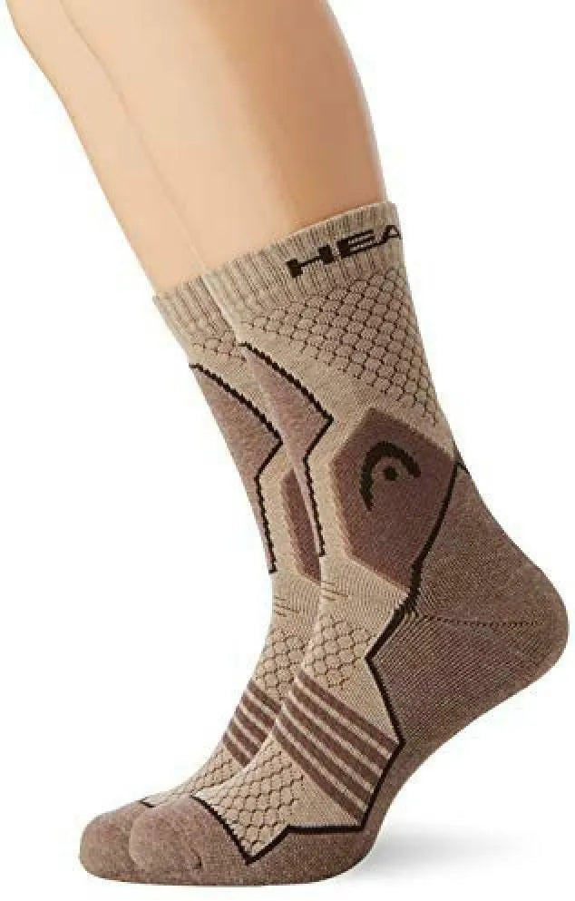 Hellbraun Wandersocken Crew 2-Pack 35-38 Mischung