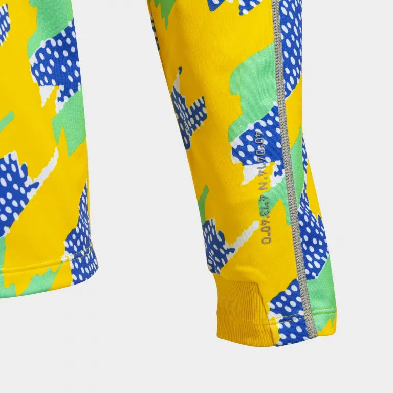 Mikina Joma supernova III Zip-up čierna fluor zelená žltá L