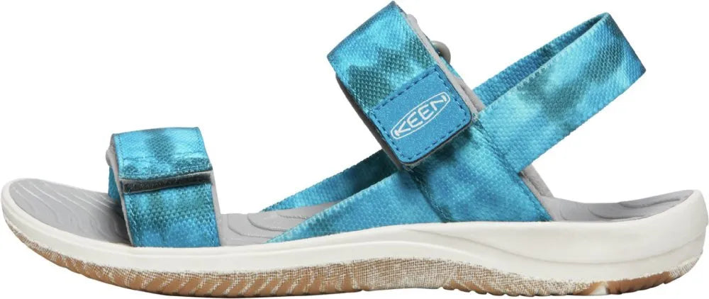 Keen jr elle backstrap sea mosse-fjord blue kids sandals 29