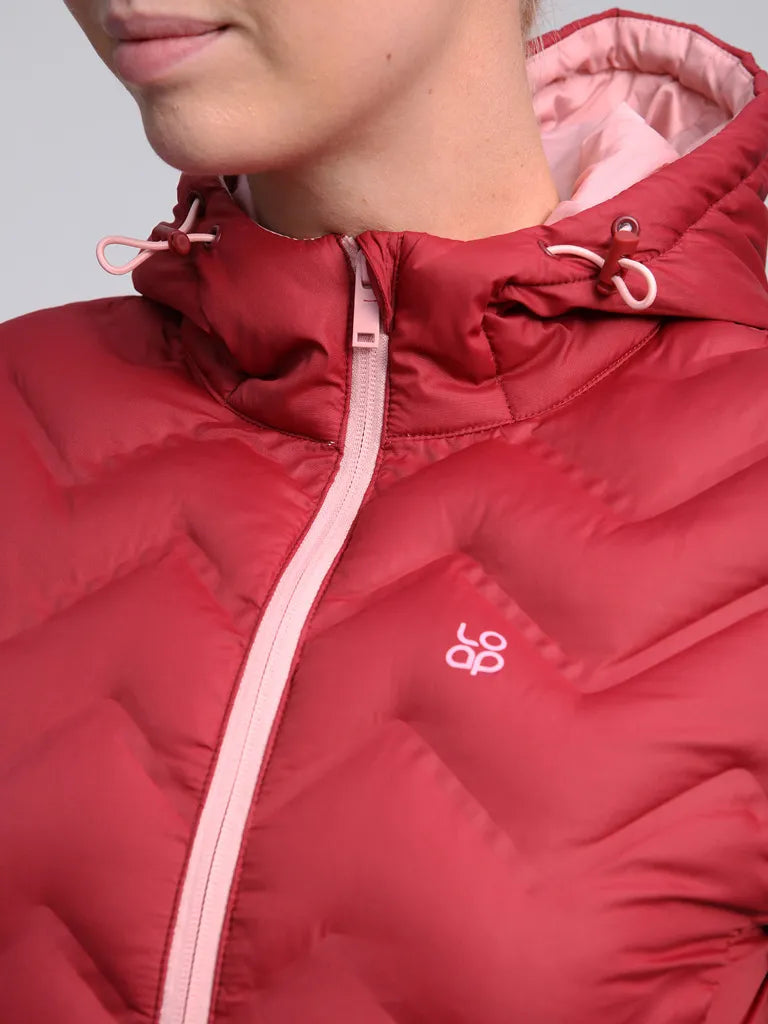 Women's winter jacket loap itira red m