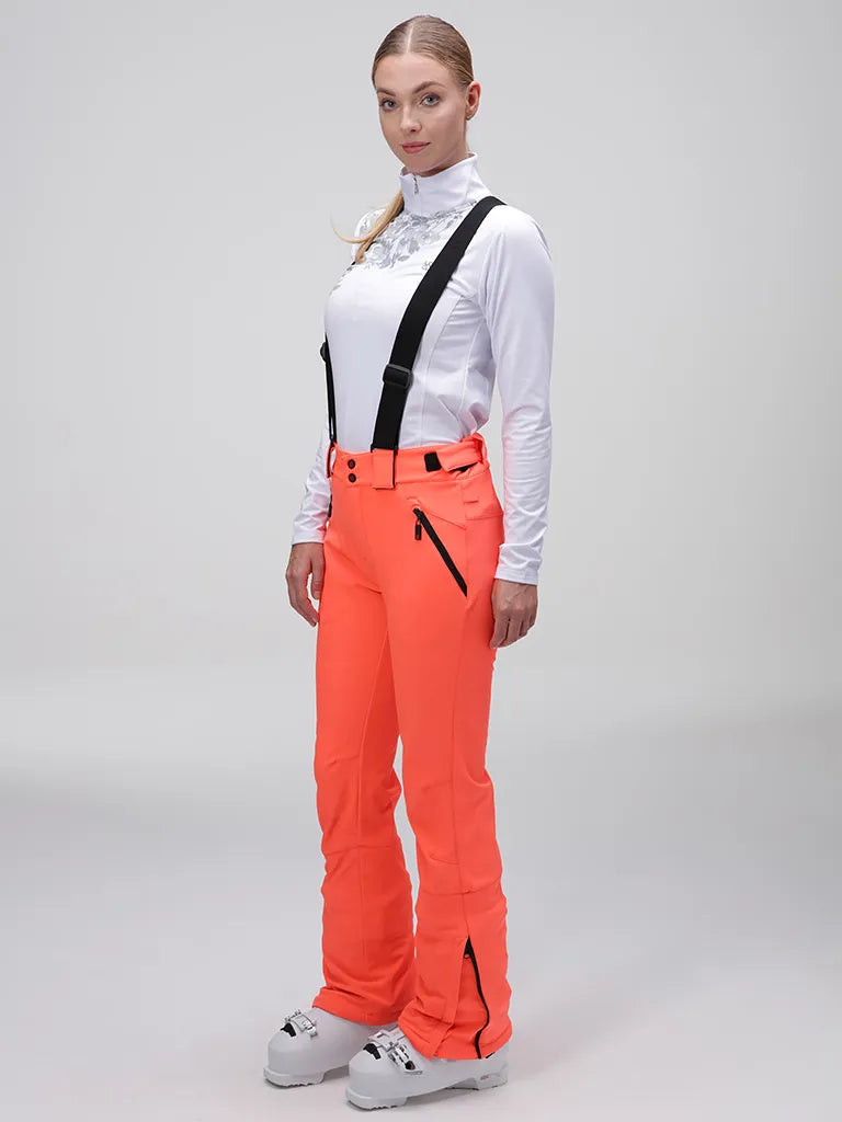 Dames Softshell Broek XL - Loep Lupdela Oranje, Winddicht