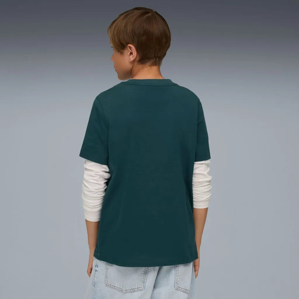 Kinder póló Puma Ess No. 1 Logo Tee B Groen 128