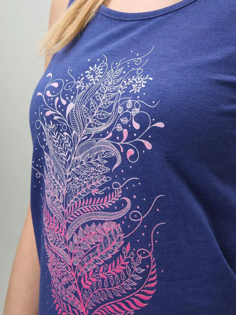 Dames Tanktop Loas Auli Blauw Blauw S