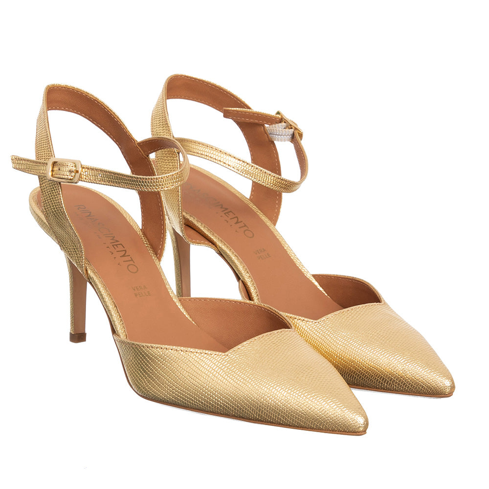 Rinascimento Shoes Gold Zln 0896