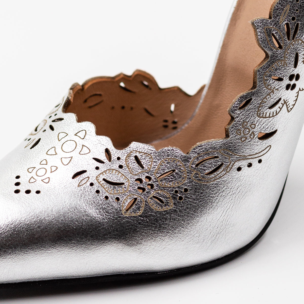 Zellini shoes genuine leather silver zln 105