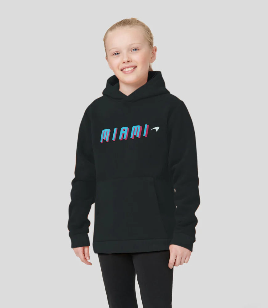 McLaren 2023 Miami Graphic Hoodie Black Junior
